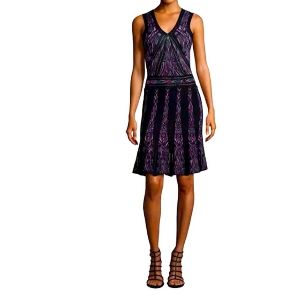 Ronny Kobo Collection Black and Pink Dress L